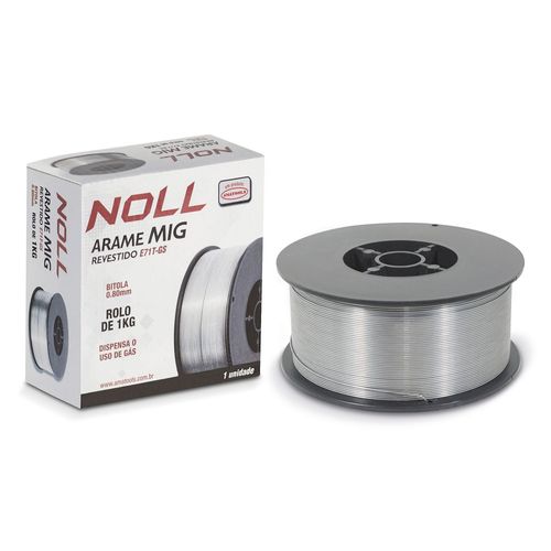 Arame de solda MIG 0,8 mm 5Kg - Sem Gás Noll 389,0002