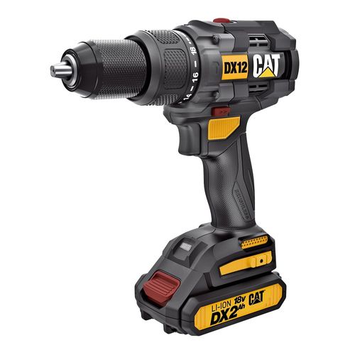 Furadeira de impacto a bateria – Brushless 18 V 65 N.m - íons de lítio DX12 Caterpillar 463,0004