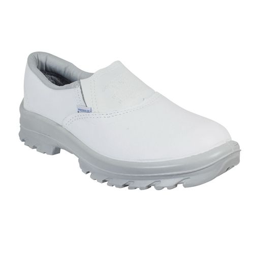 Sapato de segurança branco com elástico monodensidade N° 45 PPP 40 Sem Bico de Aço Proteplus 269,0141