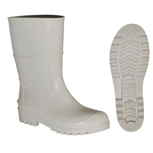 Bota de PVC cano médio com forro N° 37 PPP 106 Branca Proteplus 280,0024