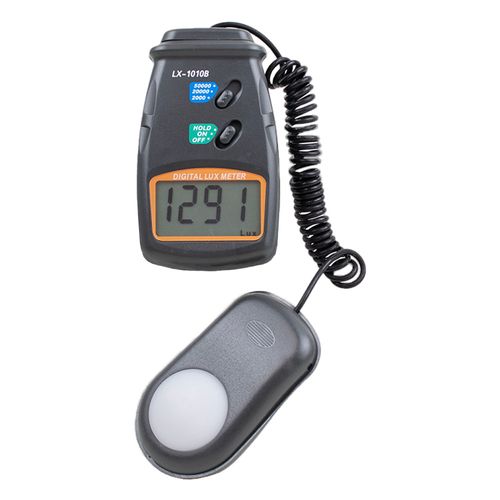 Luxímetro digital 0~50000Lux alta precisão, retenção de dados Novotest.br LX-1010B