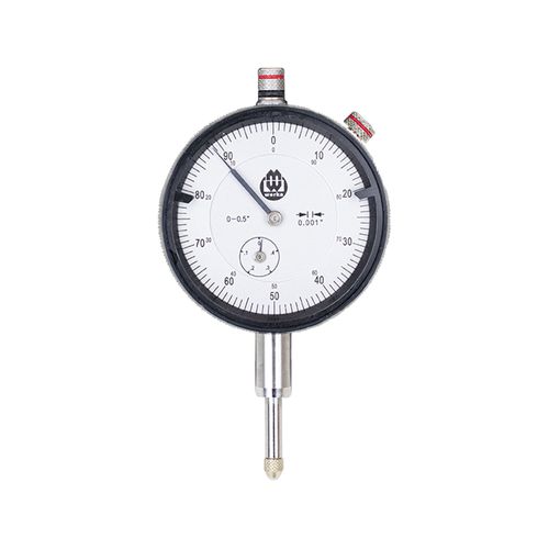 Relógio comparador analógico polegada 0-0.5'' res. 0.001'' com marcadores de tolerância Werka 220-7008