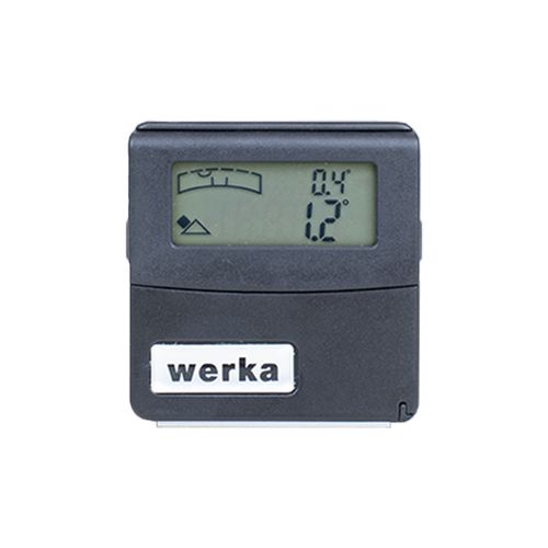 Mini medidor de inclinação digital LCD base em V magnética 0-180° Res. 0,1° Werka 242-0719