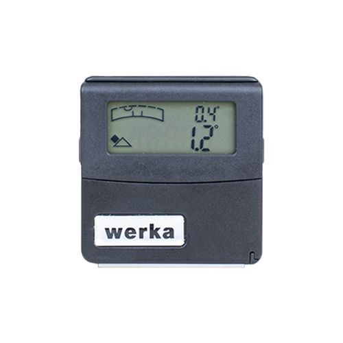 Mini medidor de inclinação digital LCD base em V magnética 0~180° Res. 0,1° Werka 242-0719