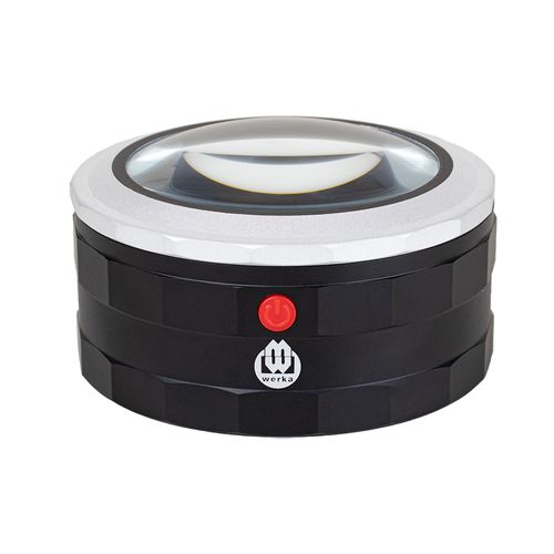 Lupa 5x ajustável com grande área de visualização e iluminação LED Werka 295-8975