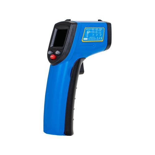 Termômetro infravermelho com Max / Min emissividade ajustável -50 ~ 530 °C ± 1,5 °C / -32 ~ 986 °F ± 2,7 °F NOVOTEST.BR GM-533A