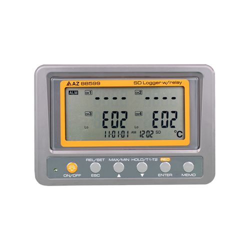 Termômetro Digital Tipo K -200~1370°C -328~2498°F 4 canais Data Logger Cartão SD Novotest NOV-1044