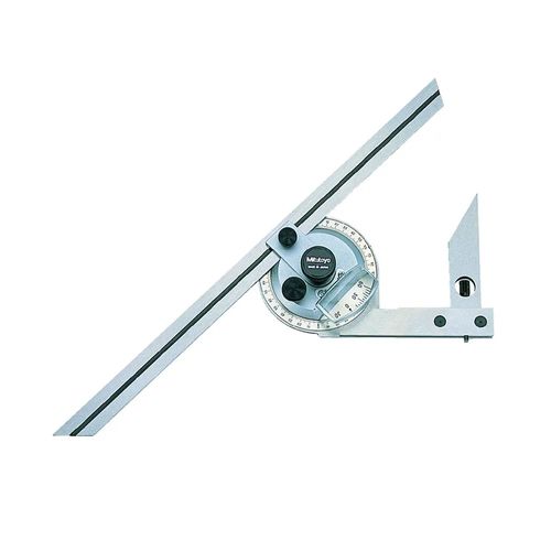 Transferidor de Ângulos Universal com régua móvel Lâminas de 150 e 300mm Mitutoyo 187-901-10