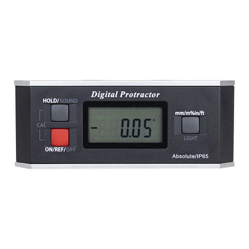 Medidor de inclinação digital 360° Res. 0,05° visor LCD base magnética IP65 Werka 242-0702