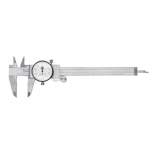 Paquímetro com relógio 0-150mm a prova de choque DIN862 Resolução 0.01mm precisão 0.03mm Werka 210-8371