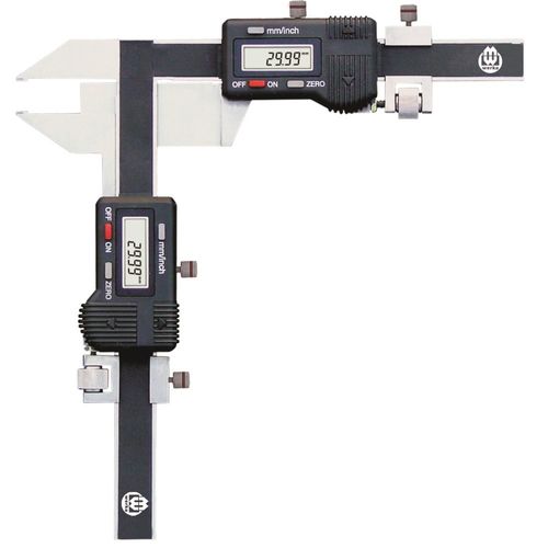 Paquímetro digital para engrenagens M1~25 resolução 0.01mm/0.0005'' precisão ±0.04mm Werka 214-8739