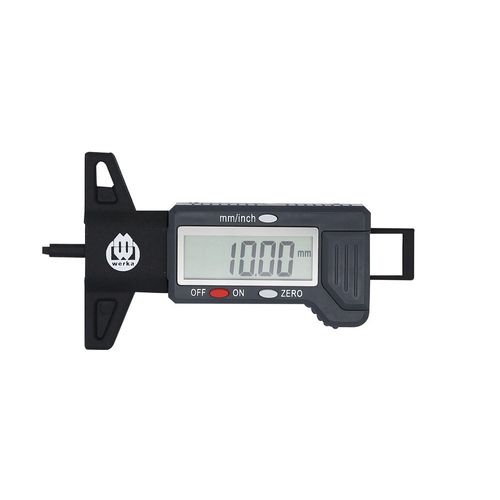 Paquímetro digital para sulcos de pneus 0-25mm/0-1'' Resolução 0.01mm/0.00005'' base 60mm Werka 211-8937