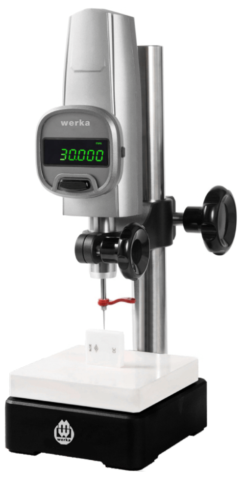 Medidor de altura digital 0-50x0.001mm alta precisão força de medição 1.0-1.5N precisão 0.003mm Mesa de medição de cerâmica 130x130mm WERKA 2231-50ST