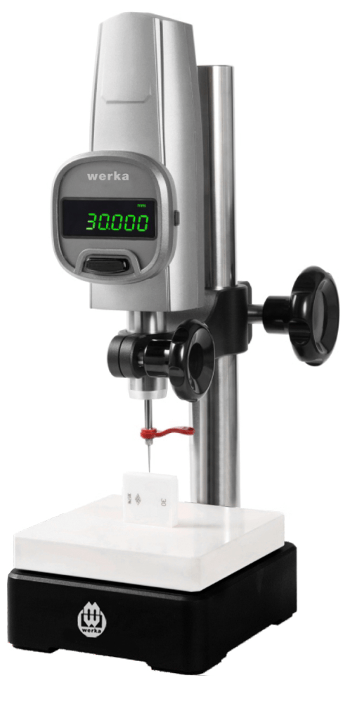 Medidor de altura digital 0-50x0.001mm alta precisão força de medição 1.0~1.5N precisão 0.003mm Mesa de medição de cerâmica 130x130mm WERKA 2231-50ST