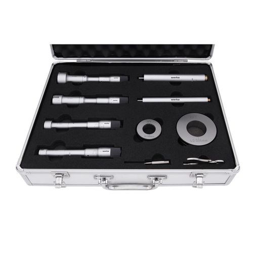 Conjunto de micrômetro interno de 3 pontas 6-12mm 3 peças Werka 217-6476