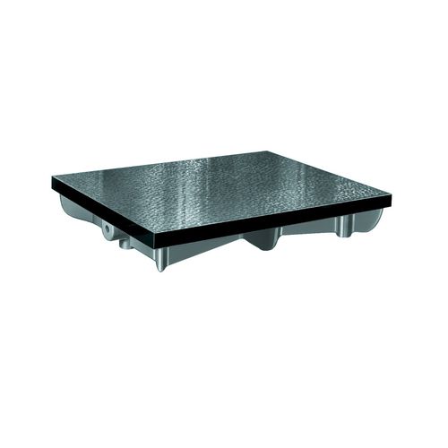 Desempeno em ferro fundido conforme DIN 876-1 400x250x65mm com pedestal Novotest.br 902-4025