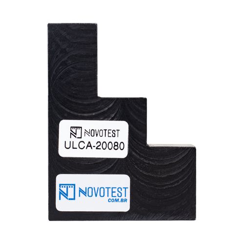 Bloco escalonado 30mm, 50mm, 80mm para medidores de espessura por ultrassom Novotest.br ULCA-20080