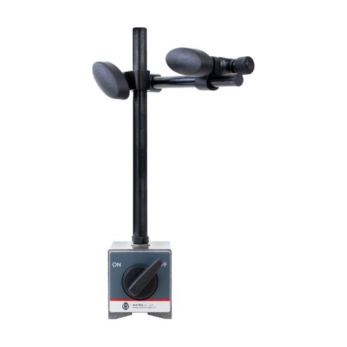 Suporte de medição com base magnética Haste do relógio comparador ø8mm e ø6,5mm Werka 230-8159