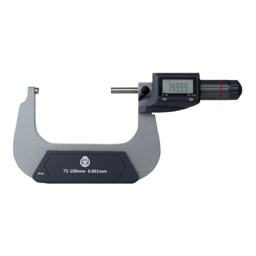 Micrômetro externo digital 75-100mm/3-4'' res. 0.001mm/0.00005'' precisão 0.004mm DIN863 IP54 Werka 217-5837