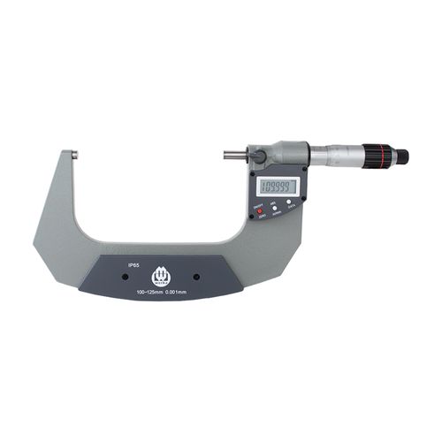 Micrômetro externo digital 100-125mm/4-5'' resolução 0.001mm/0.00005'' DIN863 IP65 saída de dados mini USB Werka 217-6087