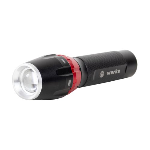 Lanterna LED corpo em metal óxido preto 3 níveis de iluminação 100% - 75% - 50% e luz cintilante Werka 294-8968