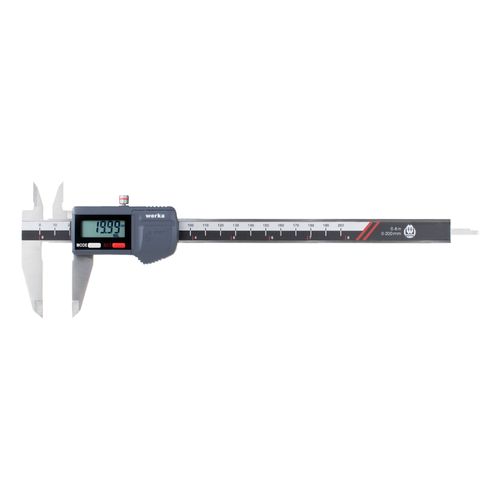 Paquímetro digital 200mm/8'' IP67 Resolução 0.01mm/0.0005'' precisão 0.03mm Werka 210-8340