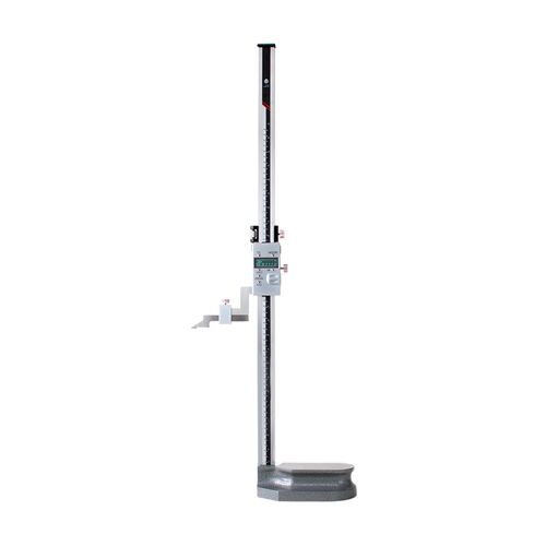 Calibrador traçador de altura digital 0-600mm/0-24'' Res. 0.01mm/0.0005'' com ajuste fino base em ferro fundido DIN862 Werka 216-8678
