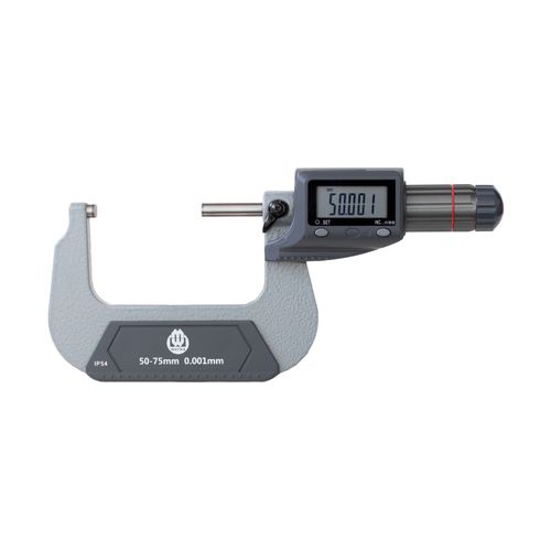 Micrômetro externo digital 50-75mm/2-3'' res. 0.001mm/0.00005'' precisão 0.004mm DIN863 IP54 Werka 217-5820