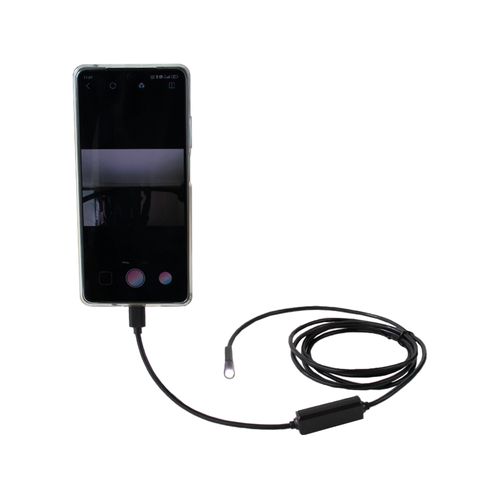Endoscópio/Boroscópio para smartphones IOS/Android lente 5.5mm com LED cabo 2m Novotest.br P10-2M5.5-IOS-AND
