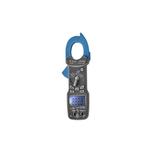Alicate Amperímetro 600A Temperatura -50 a 1350°C Capacitância 6nF a 6mF Frequência 50 a 400Hz Minipa ET-3790