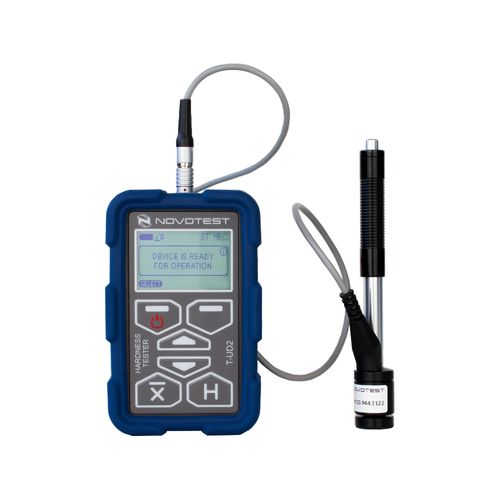 Durômetro digital portátil Leeb sonda tipo D Rockwell, HRC - Brinell, HB - Vickers, HV Norma ASTM A596 NOVOTEST T-D2