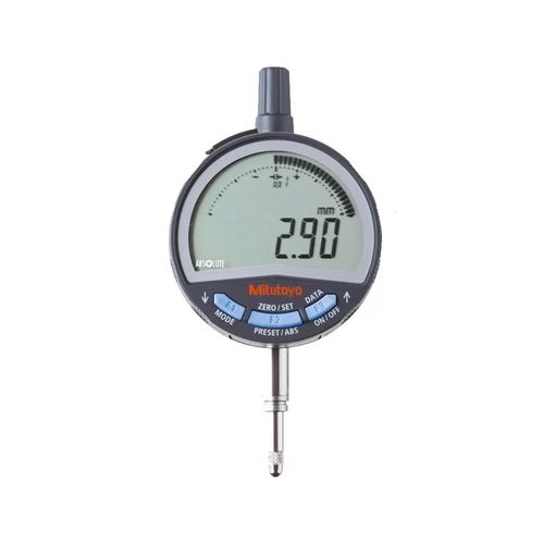 Relógio comparador Digital IP42 0-12,7mm 0,01mm Visor Giratório em 330° Julgamento GO/±NG Tampa Lisa com Saída de Dados Mitutoyo 543-710B