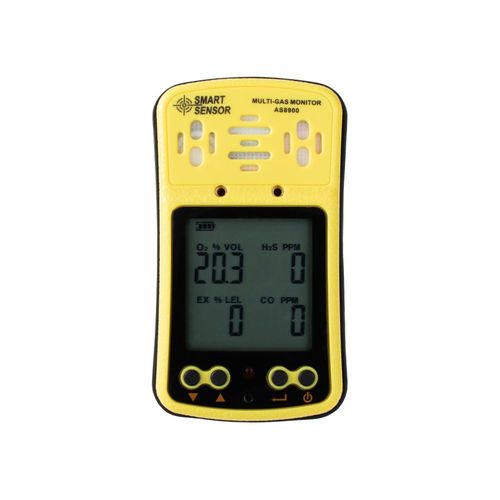 Detector Multi Gás 4 Em 1 Gás LEL, H2S, CO, O2 Novotest.br by SMART SENSOR AS8900