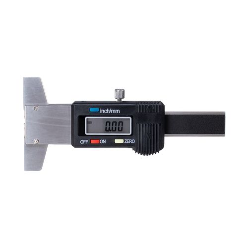 Medidor Digital de profundidade em aço inox para sulcos de pneus 0-30mm Res. 0,01mm Novotest.br DG-103