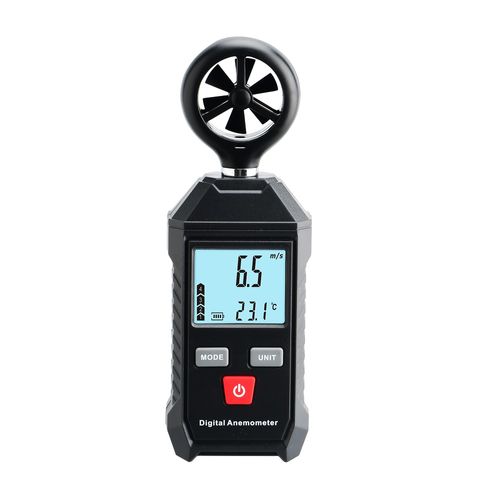Anemômetro portátil digital 0~30m/s -10~45°C medição de velocidade e temperatura do vento simultânea Novotest.br WT9056