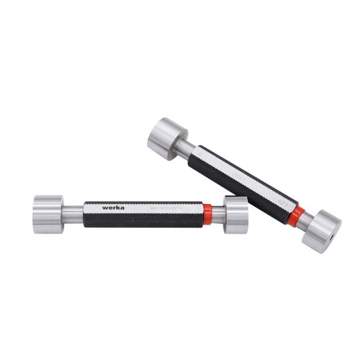 Calibrador tampão liso 16mm passa/não passa H7 DIN2245 em aço especial finamente retificado e lapidado Werka 261-2782