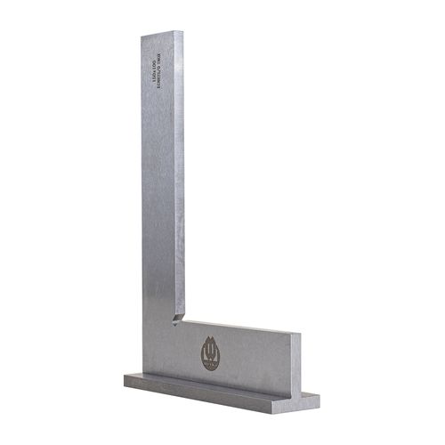 Esquadro de precisão 75x50mm seção 15x5mm 90° com base superfície lapidada DIN875/0 Werka 240-0832