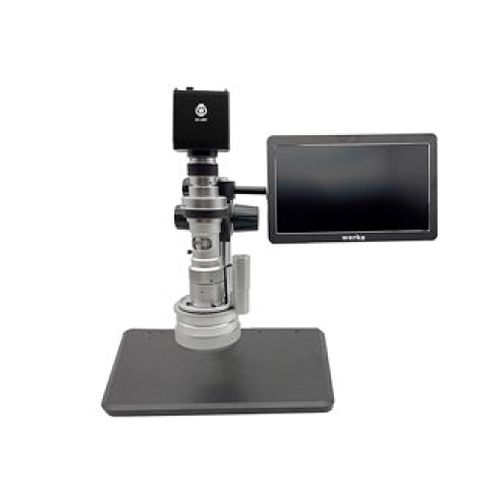 Microscópio de vídeo com rotação motorizada imagem 3D 25x-150x lente com rotação 360° 1920x1080 Werka 521-2657