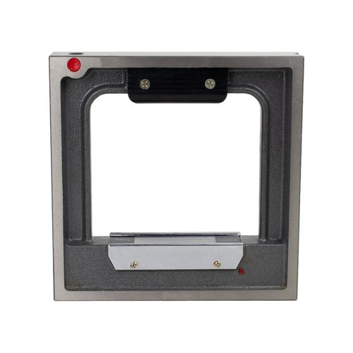 Nível quadrangular de precisão 150x150mm sensibilidade 0,02mm/m em ferro fundido com ranhura em V Werka 6125-1502