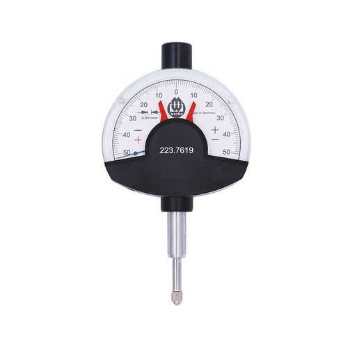 Relógio comparador mecânico 0.1(±0.05)mm resolução 0,001mm à prova de choque com marcadores de tolerância fabricação alemã Werka 223-7619