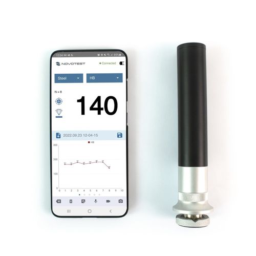 Durômetro Portátil Wireless Método De Impedância Contato Ultrassônico Sonda 5kgf (50N) NOVOTEST Lab-UCI-50N