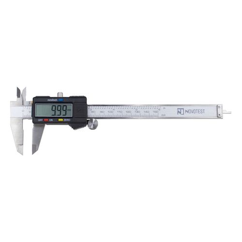 Paquímetro Digital Capacidade 0-150mm/6" 0,01mm/0,0005" Exatidão 0,03mm NOVOTEST.BR DC-122B