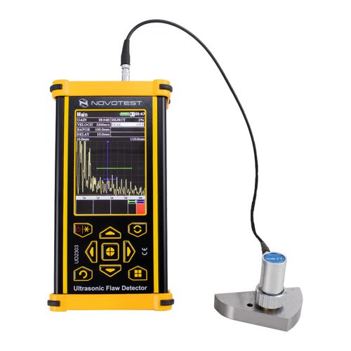 Detector Ultrassônico De Falhas 1000–9999m/s 1 a 10,0MHz modos AWS, DAC, TVG, DGS, AFS, ASD NOVOTEST UD2303