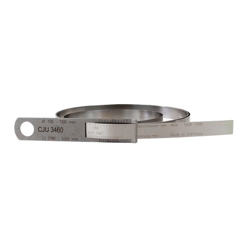 Fita PI Tape circômetro para medição de diâmetro 1500~1900mmx0,1mm e perímetro 47100~59800mmx0,1mm fab. alemã DIN866 Werka 6604-1500