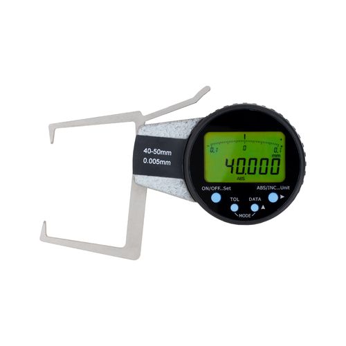Medidor digital de diâmetro externo 40-50mm Precisão 0,02mm Visor giratório Novotest.br CG-31105