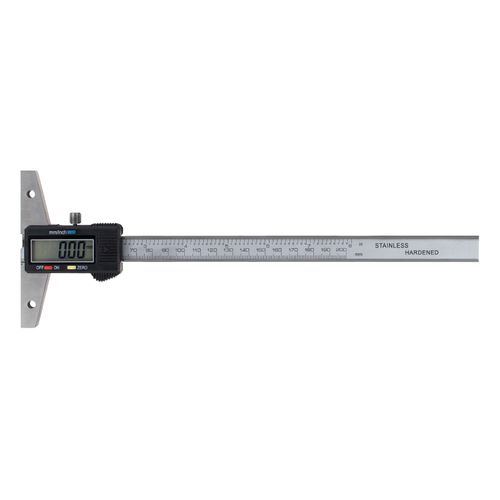 Paquímetro de profundidade S/ Gancho 200mm/12” Resolução 0,01 mm/0,0005” Novotest.br DG-210