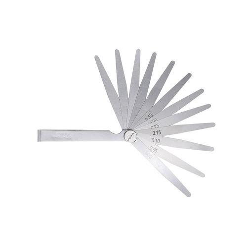 Calibrador de folga 0.05-1.00mm longo 200mm 20 lâminas T2 em aço carbono Werka 5120-202
