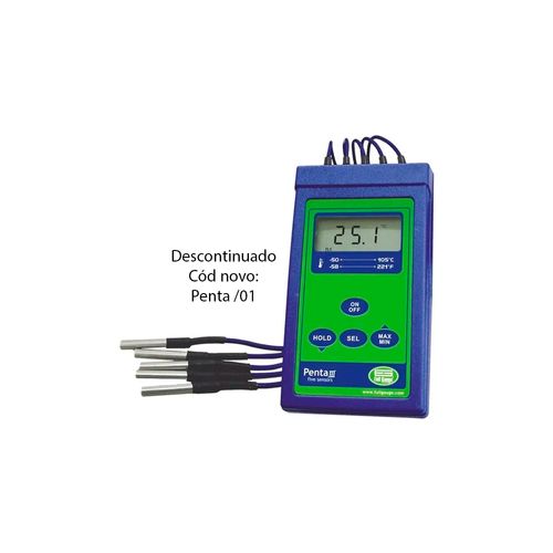 Termômetro Digital Faixa de medição:-50.0 a 105.0 ºC / -58.0 Full Gauge PENTA-III