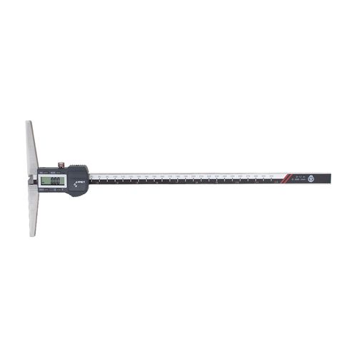 Paquímetro digital de profundidade 0-300mm/12’’ IP67 resolução 0.01mm/0.0005’’ base de 150mm precisão 0.04mm DIN862 Werka 211-7954