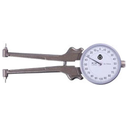 Medidor de ranhura interna analógico 55-153mm resolução 0.01mm precisão 0.02mm bigornas intercambiáveis Werka 4316-153